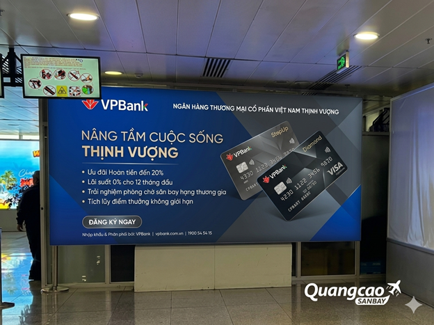 Quảng cáo sân bay là một trong những kênh quảng cáo cao cấp