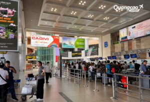 Quảng cáo tại khu vực check-in