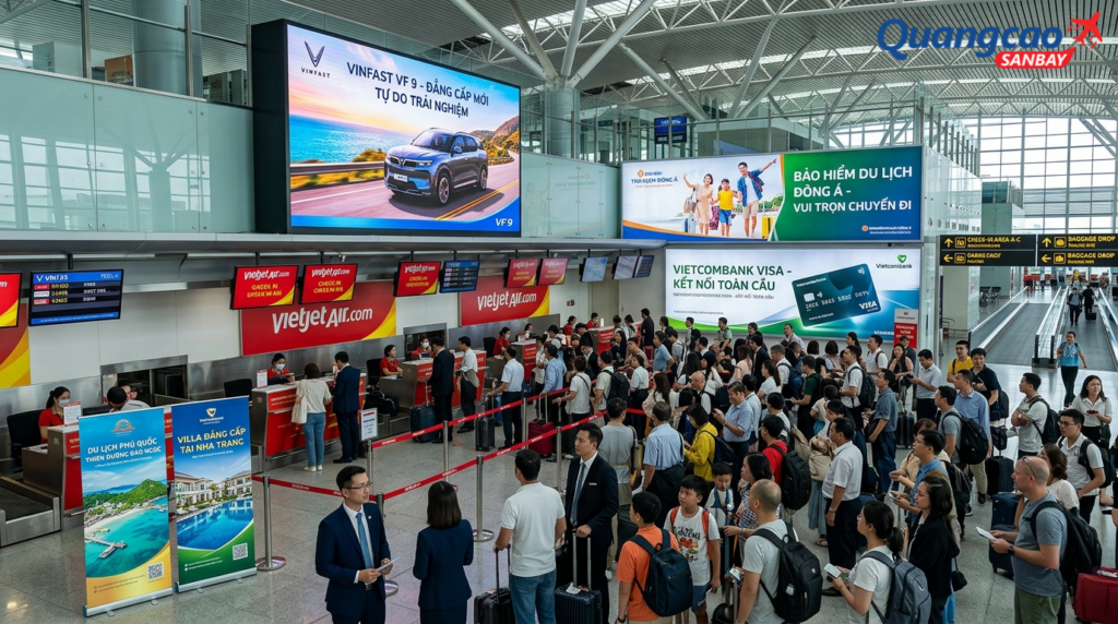 Quảng cáo sân bay giúp thương hiệu tiếp cận khách hàng tiềm năng