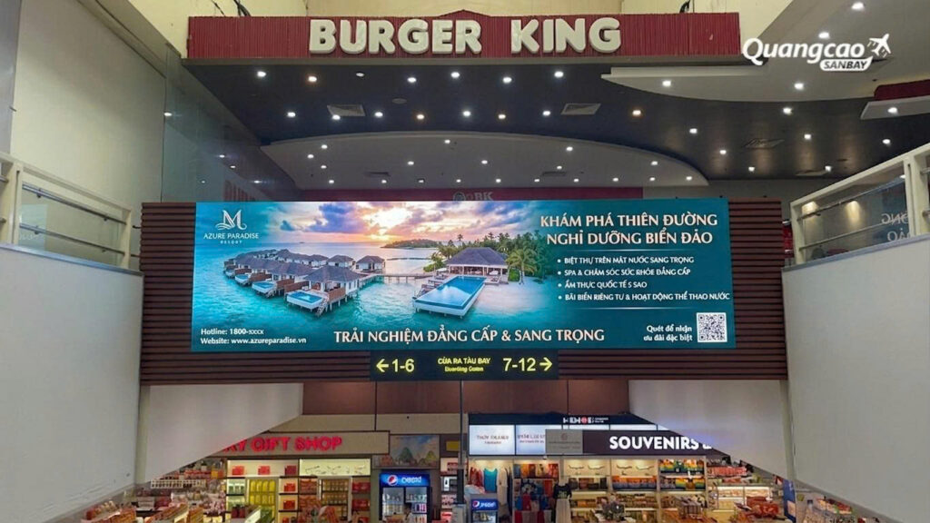 Quảng cáo sân bay cho tour cao cấp tại khu vực VIP