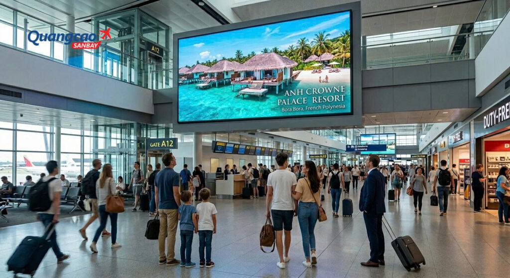 Màn hình LED/Digital nhà ga sân bay phù hợp cho tour cao cấp