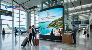 Quảng cáo sân bay cho tour cao cấp tiếp cận khách hàng VIP